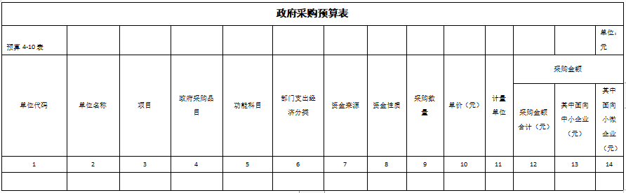 10丶政府采购预算表.png